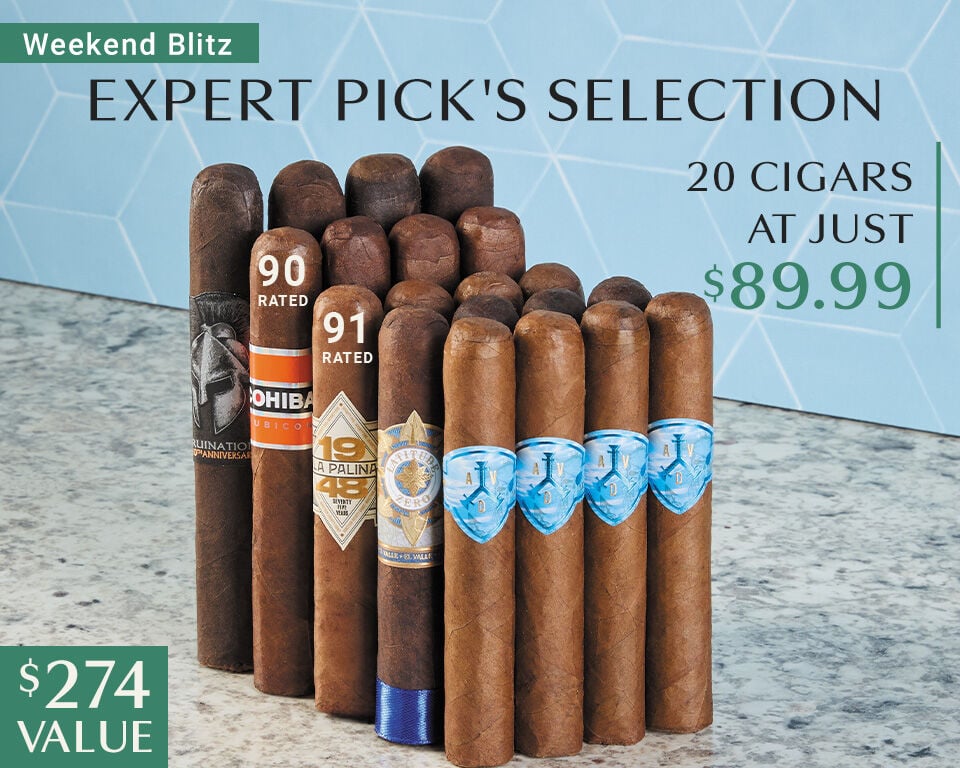 Weekend Blitz - Expert Picks Selection 20 Cigars at Just $89.99 $274 Value