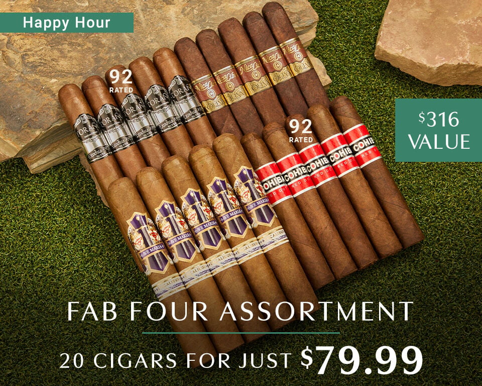 Happy Hour - Fab Four Assortment 20 Cigars for Just $79.99 $316 Value