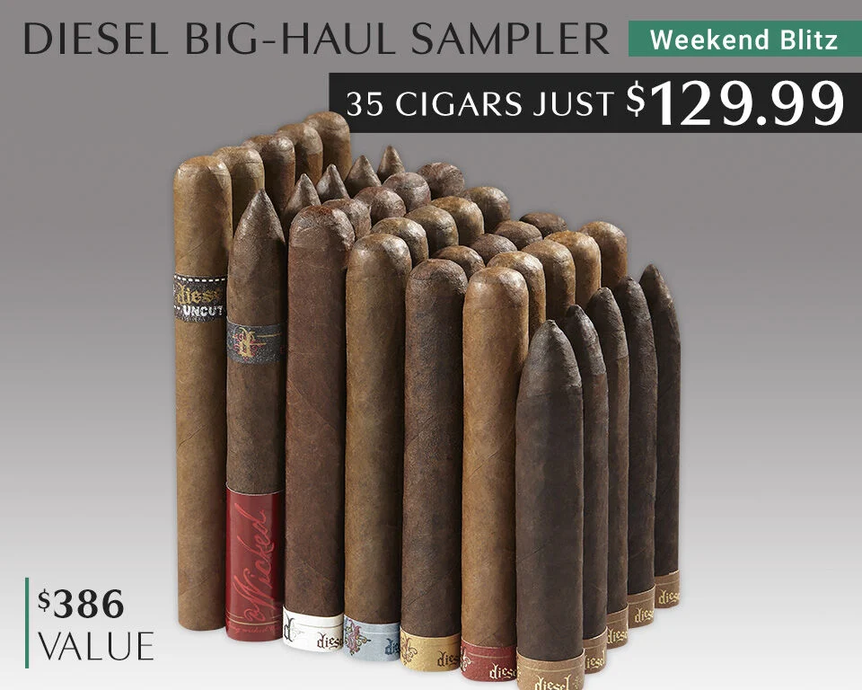 Weekend Blitz - Diesel Big Haul Sampler 35 Cigars just $129.99 $386 Value