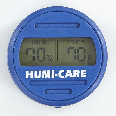 HUMI-CARE Blue Round Digital Hygrometer