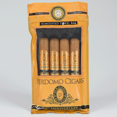 Perdomo 4-Pack Humidified Bag - Champagne