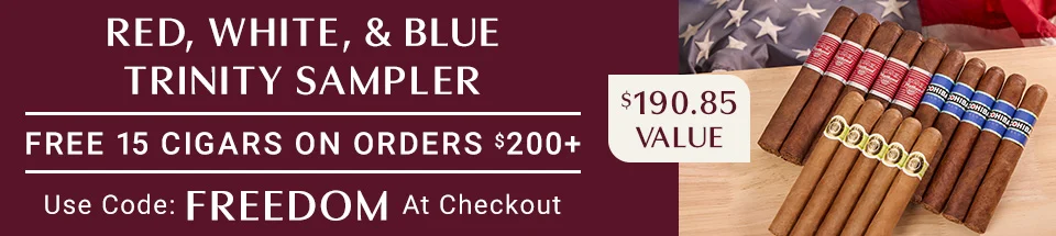 Free Red, White, and Blue Trinity Sampler on orders $200+