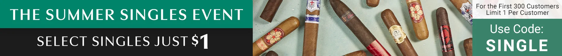 Limited to First 300 Customers and 1 Per Customer. Select Singles $1