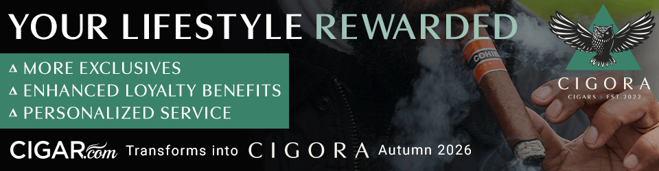 Your Lifestyle Reimagined More Exclusives Enhanced Loyalty Benefits Personalized Service CIGAR.com Transforms into Cigora Autumn 2026